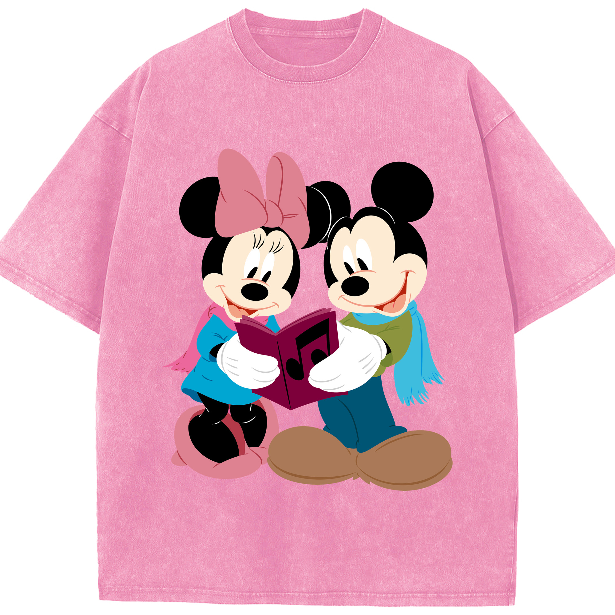 （画像用） ミッキーマウス Mickey Mouse 綿100% ヴィンテージ風 半袖Tシャツ（フロントプリント）